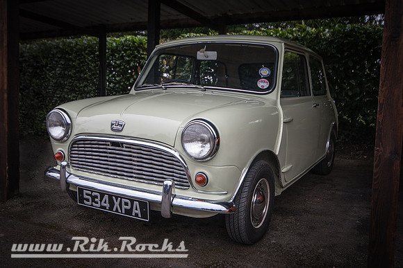 White Mk1 Austin Mini