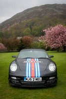 Black 2008 Porsche 911 Turbo Cabrio Spied 3.6 on Rico Rally Sunday Drivers MJ52MEL