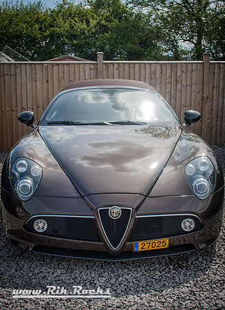 Brown Alfa Romeo 8C Spider at Litchfield Motors