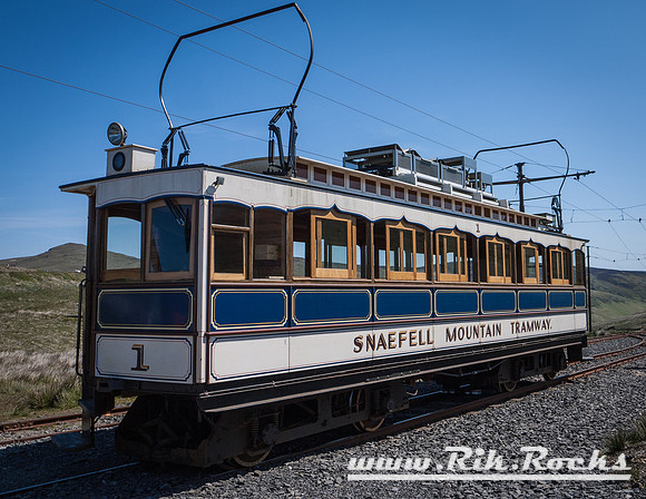 Snaefell Mountain Railway Tramway - Tram Car on the Isle of Man