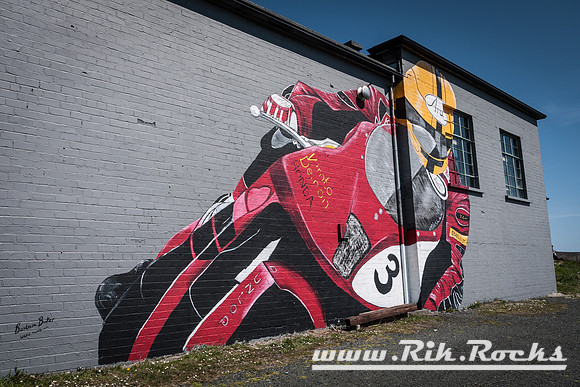 Joey Dunlop, Honda Mural on 'The Mountain', Isle of Man
