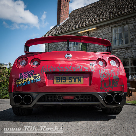 A Red Nissan GTR