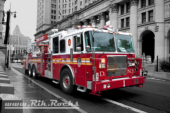 New York City Tower Ladder Fire Truck 1