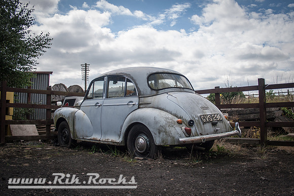 A Grey Morris Minor 1000 GVS296