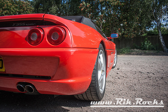 A Red Ferrari F355 Spider