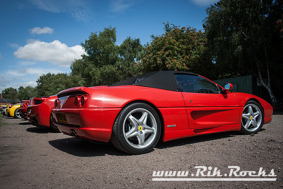 A Red Ferrari F355 Spider