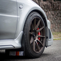 A Silver Mitsubishi Lancer Evolution VI Tommi Makinen Edition