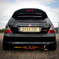 A Black Honda Civic Type-R OY55YZF
