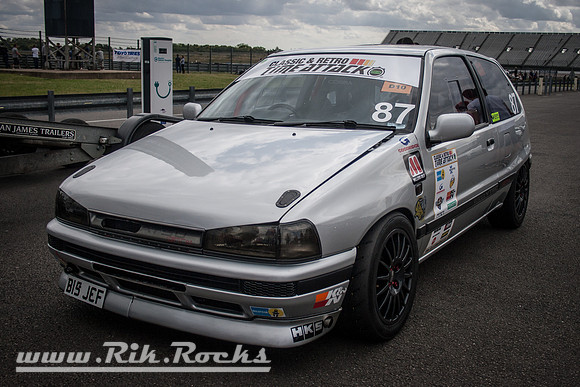 A Silver Daihatsu Charade GTti
