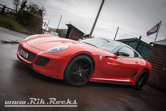 A Red Ferrari 599 GTO