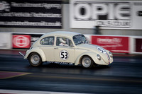 A Volkswagen Beetle - Herbie 53 Drag Racing