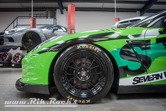 'The Hulk' - Green Nissan GTR at Severn Valley Motorsport