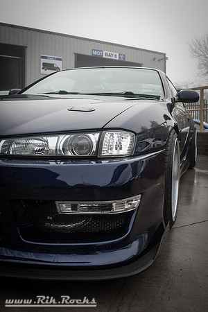 A Blue Nissan 200sx S14a