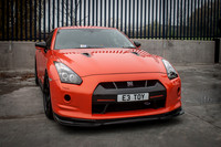 An Orange Nissan GTR at Severn Valley Motorsport E3 TOY