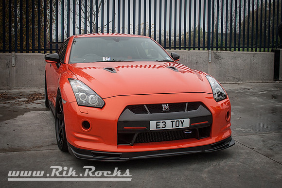 An Orange Nissan GTR at Severn Valley Motorsport E3 TOY
