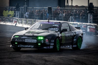 A Black Nissan 180sx S13 Gymkana Drift Car at Santa Pod