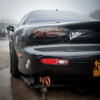 A Black Mazda RX7