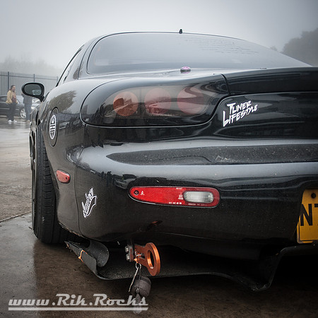 A Black Mazda RX7