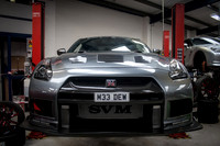 A Grey Nissan GTR at Severn Valley Motorsport (SVM) M33 DEW