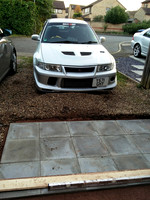 Evo Waiting for New Parking Space to be Finished