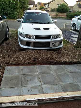 Evo Waiting for New Parking Space to be Finished