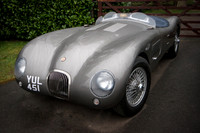 Jaguar C-Type at Shelsley Walsh Hill Climb Breakfast Meet March 2015 YUL451