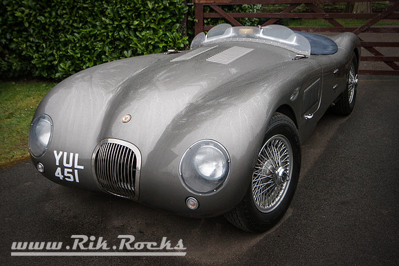 Jaguar C-Type at Shelsley Walsh Hill Climb Breakfast Meet March 2015 YUL451