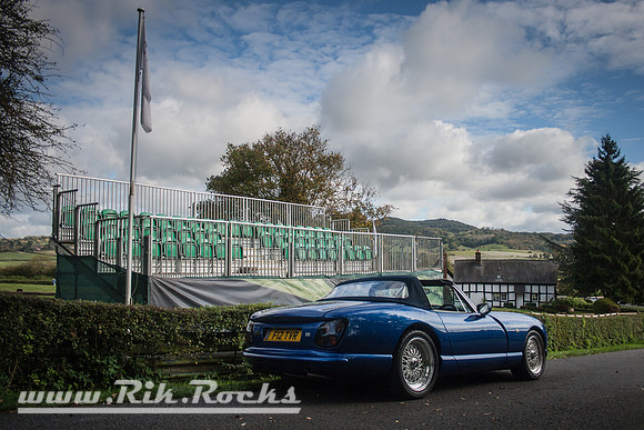 Blue TVR Cerbera Convertible