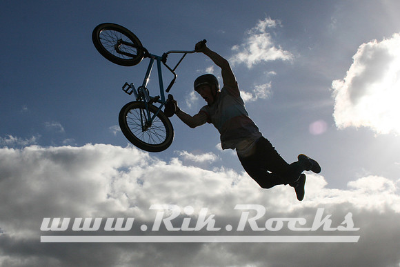 James Jones BMX - Animal Action Sports Tour 2013 - pulling off a one handed superman seat grab