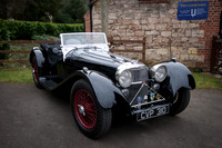 Black Jaguar SS100 at Shelsley Walsh Hill Climb Breakfast Meet March 2015 CVP310