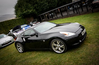 Nissan 370z Fairlady Black with 3.7 Litre V6  at Shelsley Walsh Hill Climb Breakfast Meet March 2015 PN60JUJ