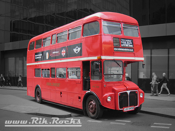 Red Double Decker London Bus JJD445D