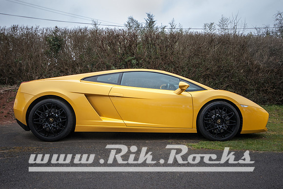 Giallo Halys Yellow Lamborghini Gallardo LP560-4 at Shelsley Walsh Hill Climb Breakfast Meet